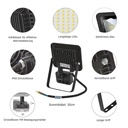 NOCTIS LUX 2 SMD 230V 10W IP44 WW BLACK WITH SENSOR