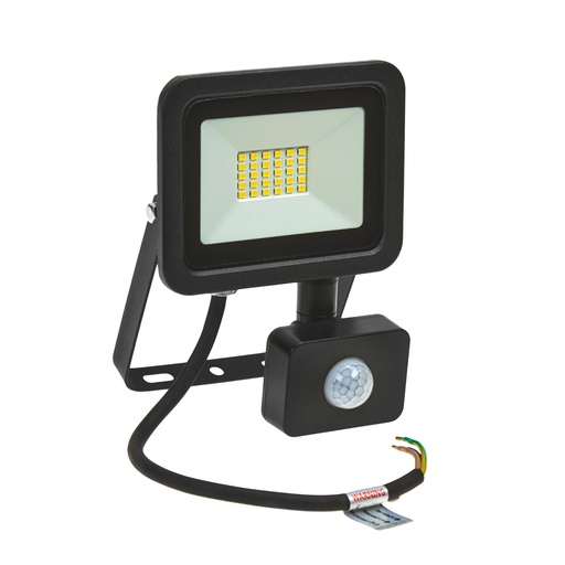 NOCTIS LUX 2 SMD 230V 20W IP44 WW BLACK WITH SENSOR