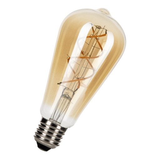 BAILEY - Spiraled Basic ST64 E27 5W 2000K Gold DIM 240V